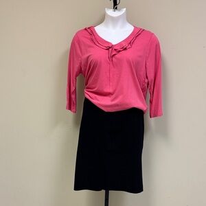 Talbots Pink and Black Skirt Set